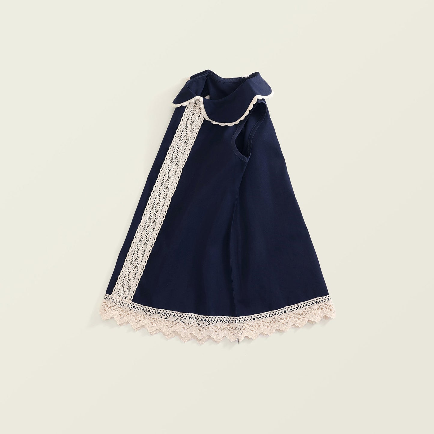 Girls Vintage Lace Sleeveless Dress