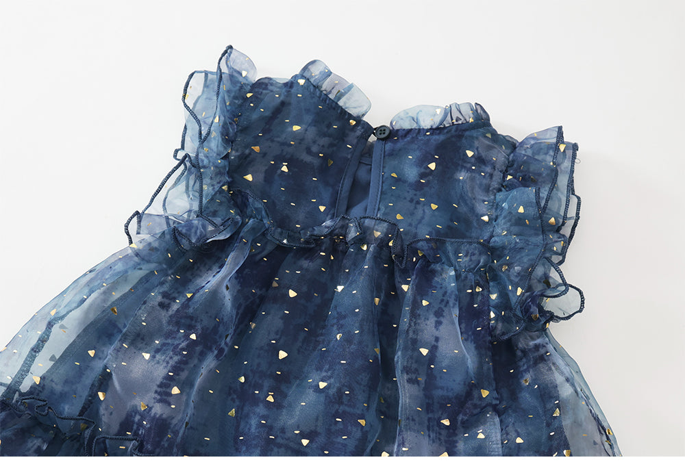 Girl's Sequin Mesh Dress