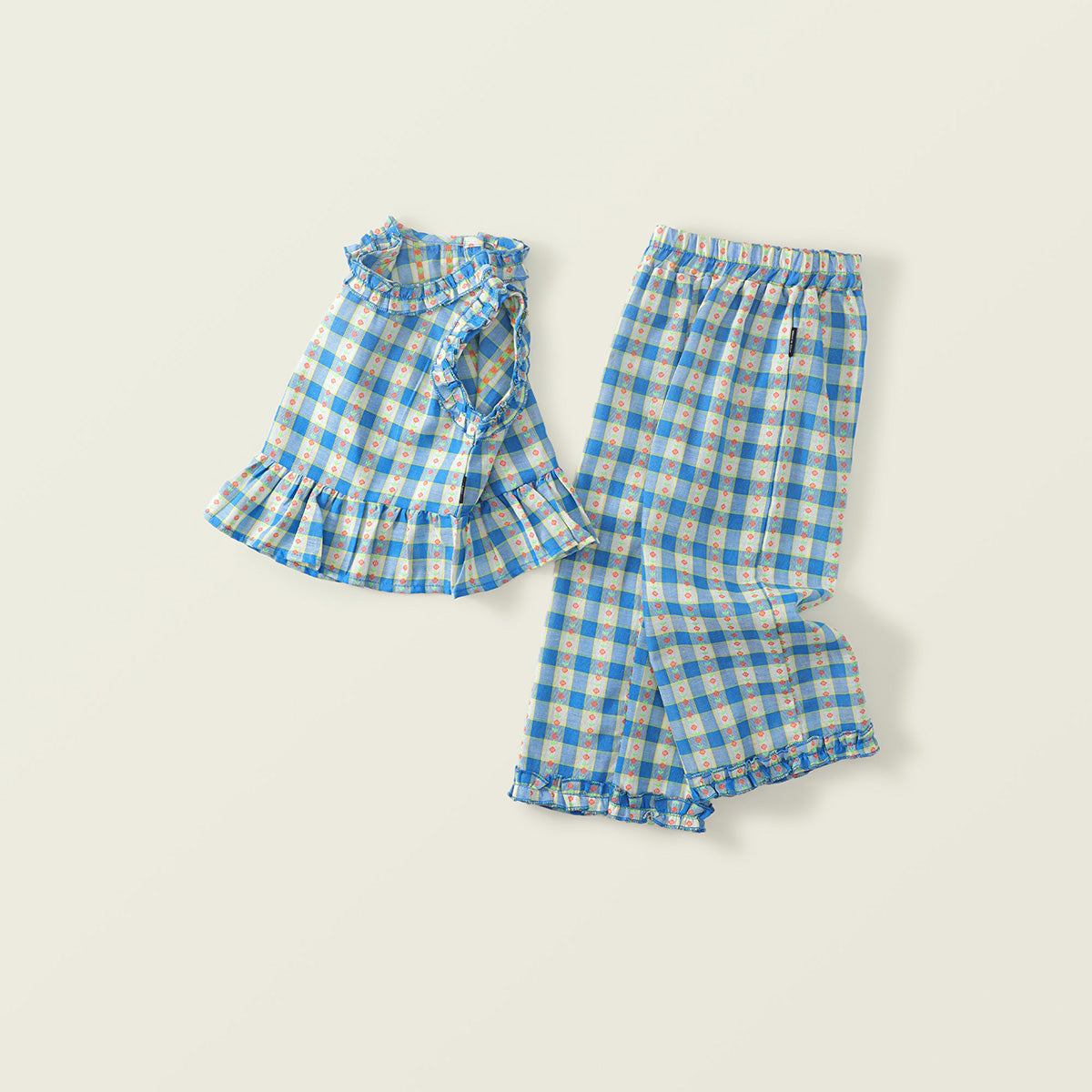 Girl's Checkered Summer Set