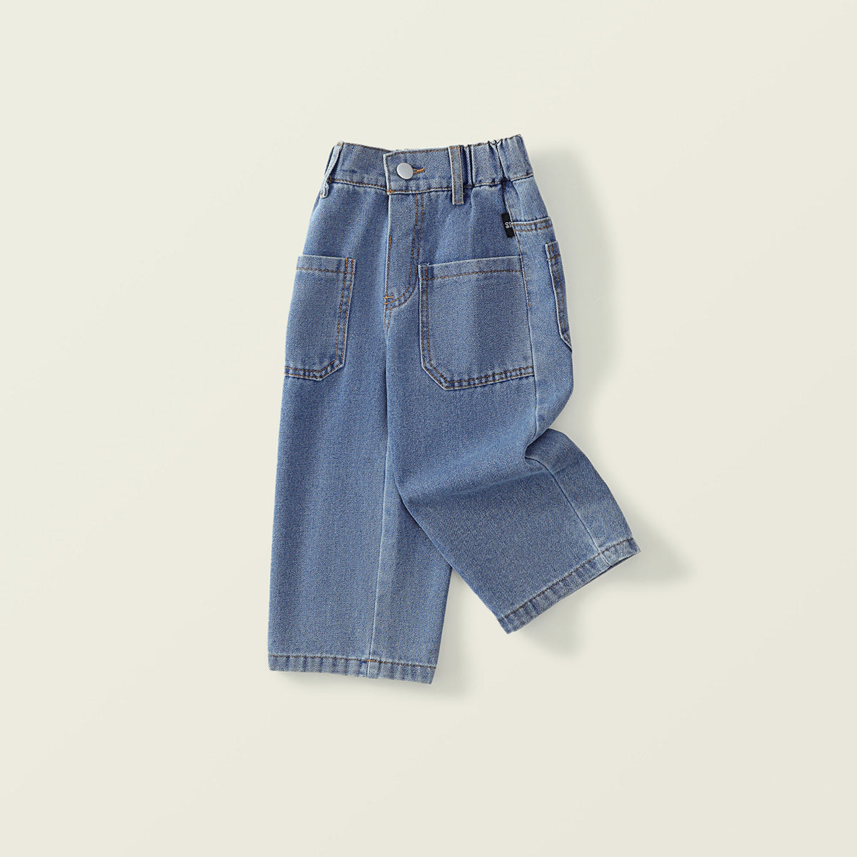 Girls' Trendy Washed Denim Pants