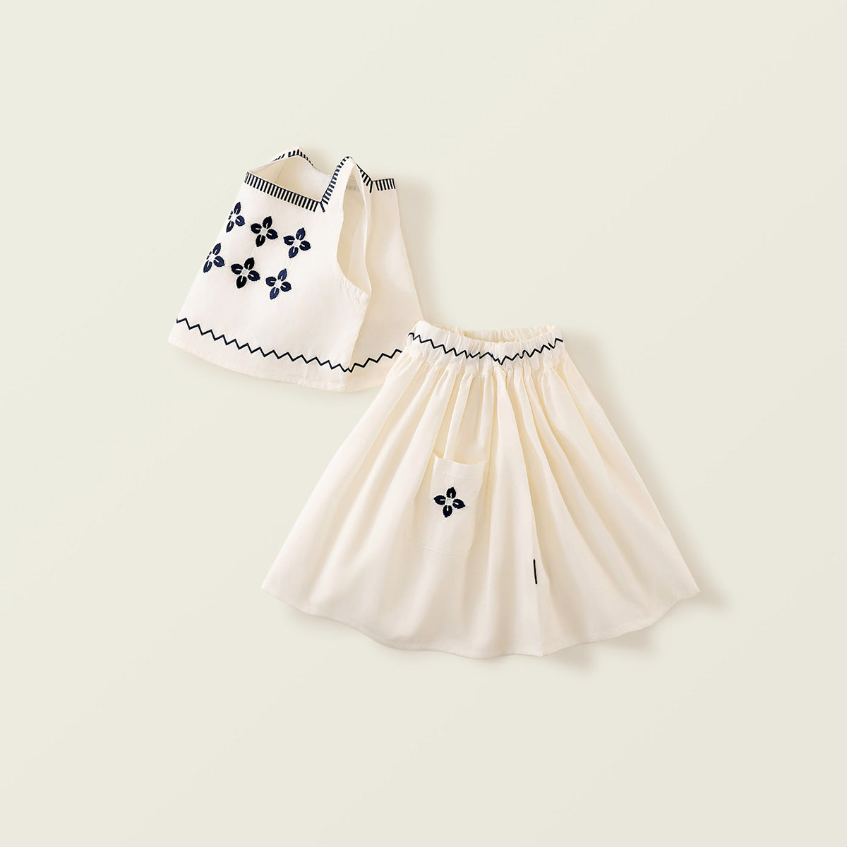 Girl's Bohemian Embroidered Set