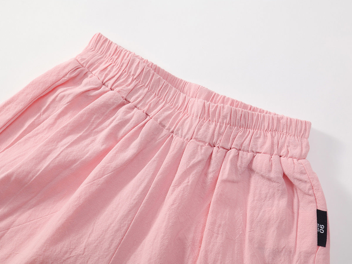 Girl's Pink Sleeveless Set