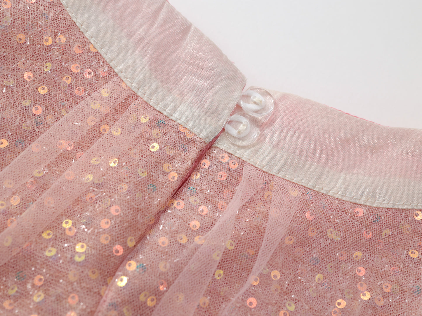 Girl's Pink Sequin Halter Dress