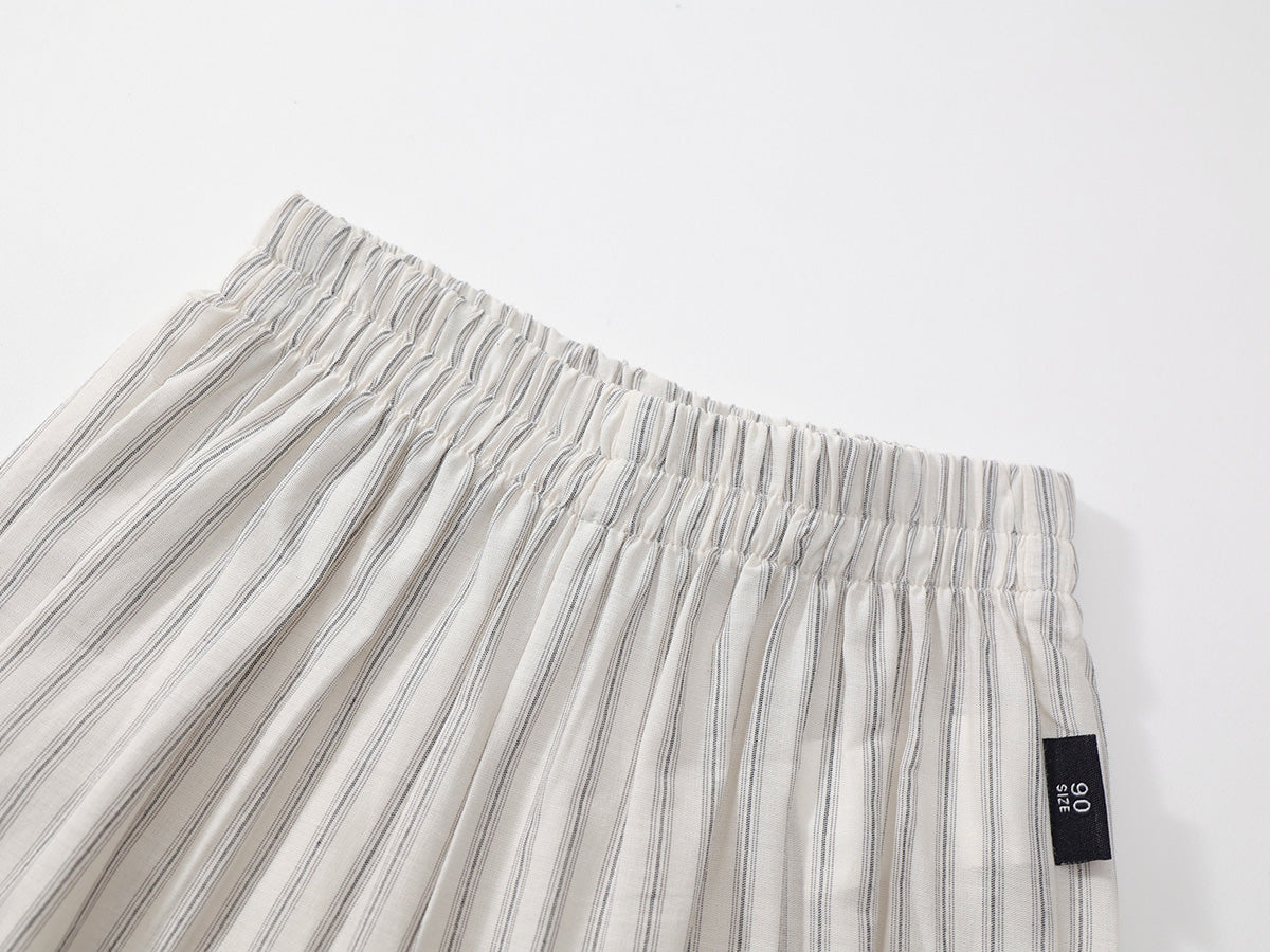 Girl's Sleeveless Stripe Set