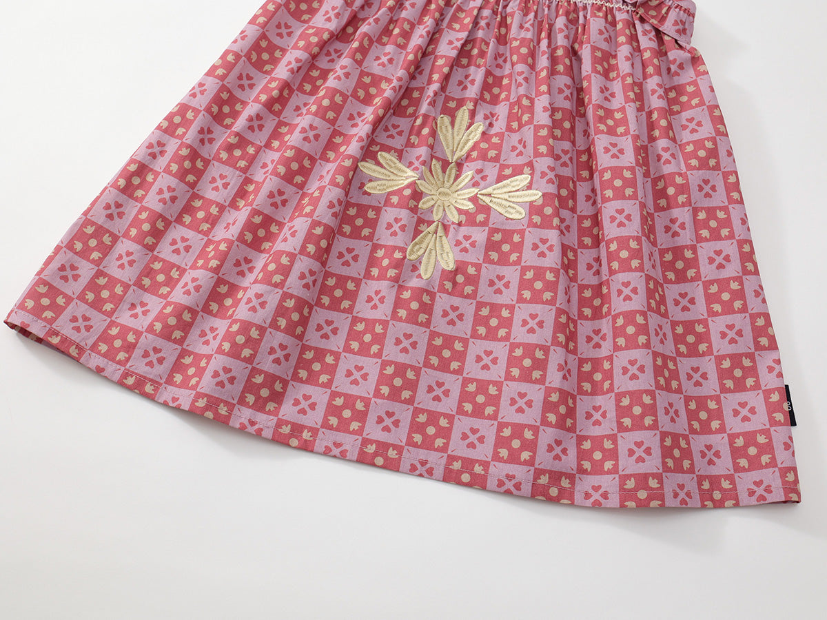 Girl's Embroidered Floral Sundress