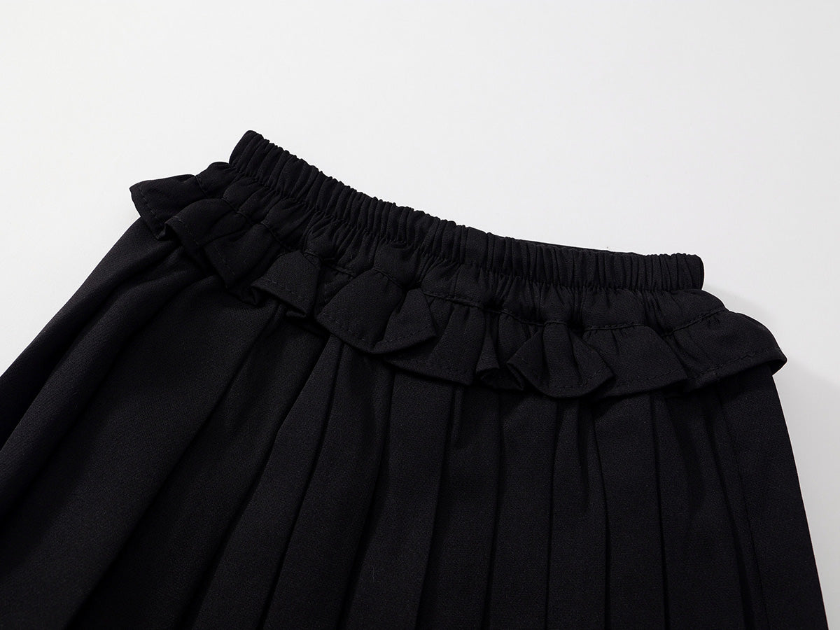 Girl's School Style Pleated Skirt