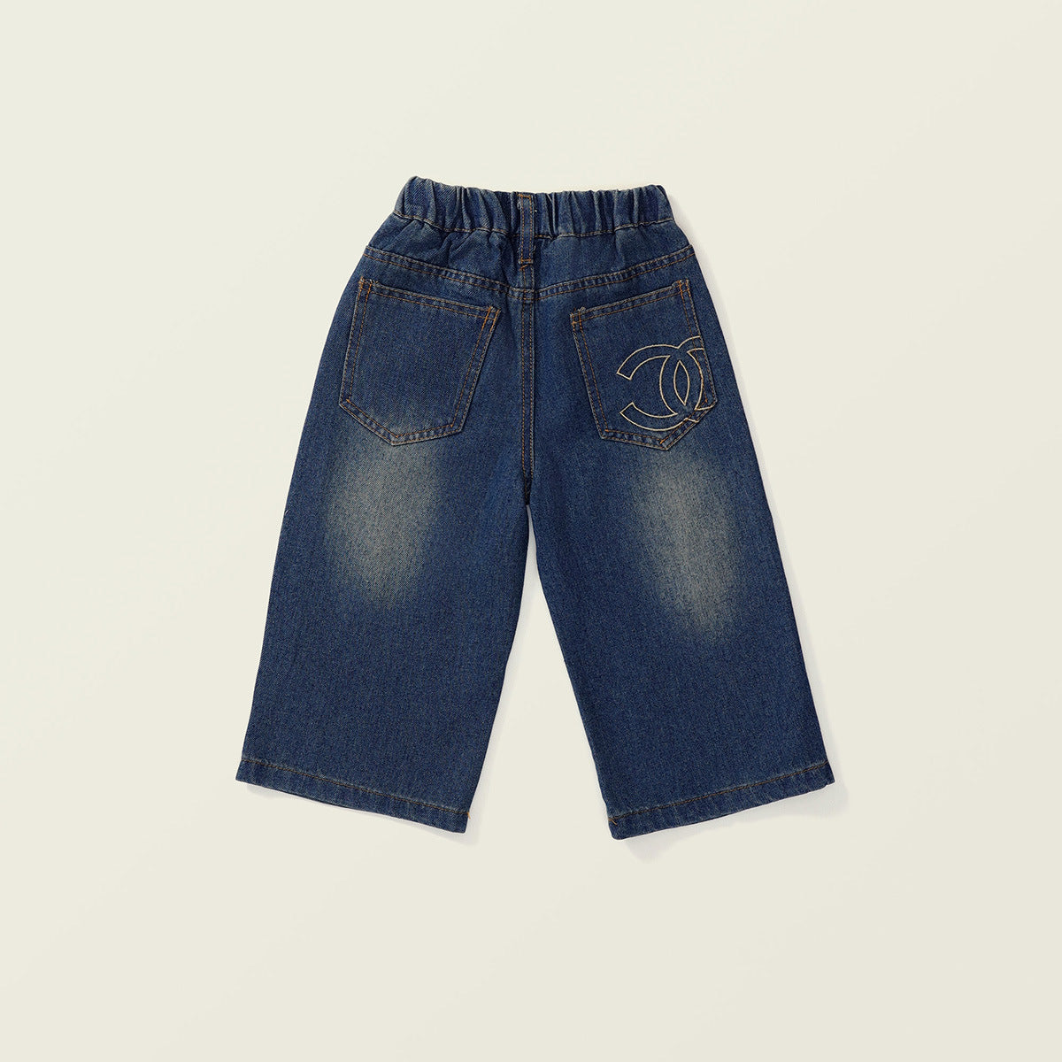 Girl's Denim Straight-Leg Pants