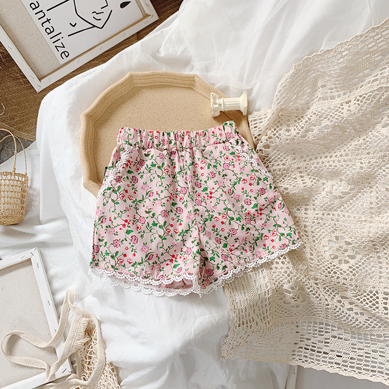 Girls Floral Two-Piece Set