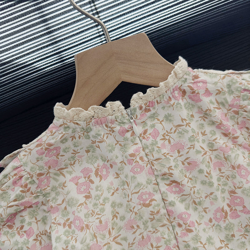 Girls Autumn Floral Dress