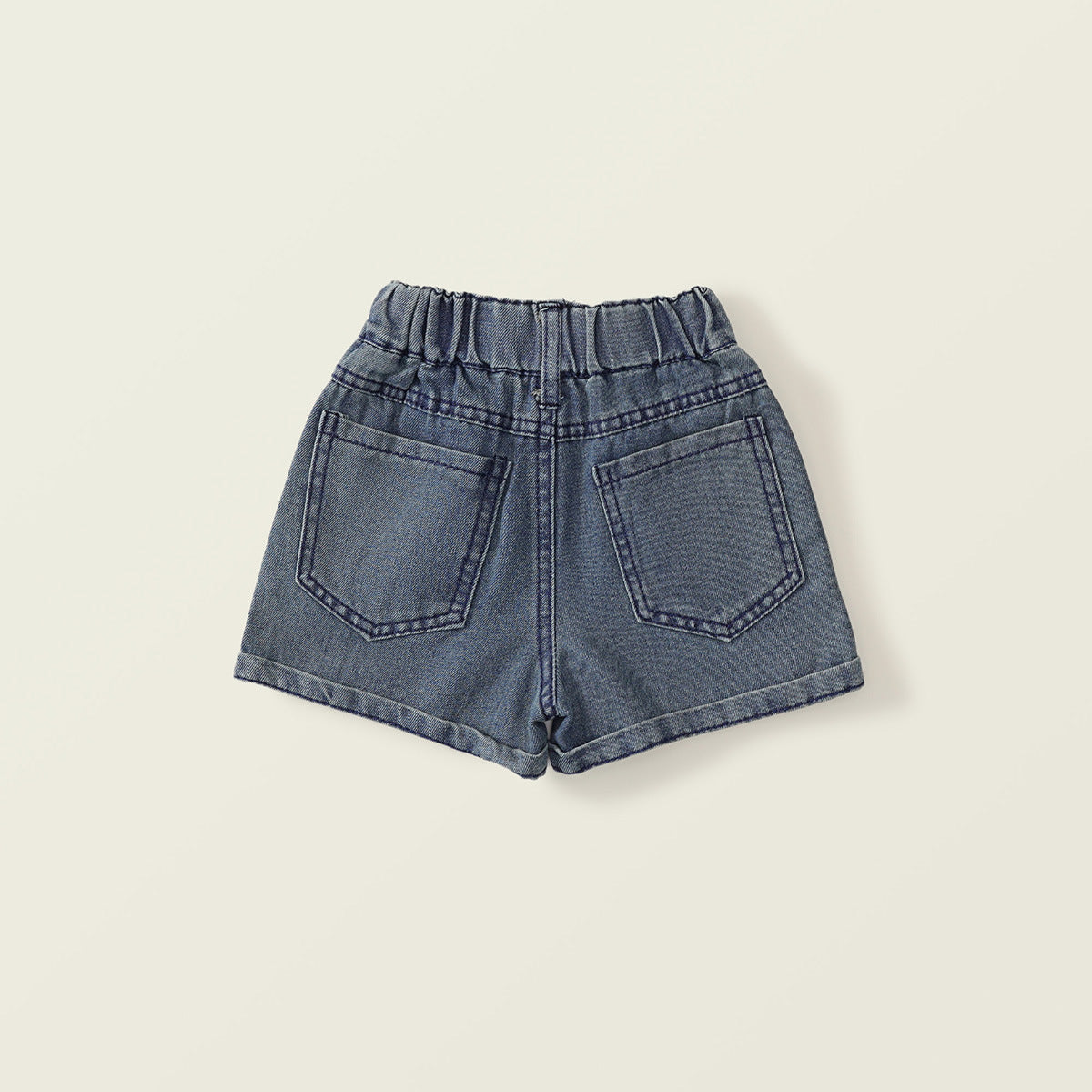 Girl's Washed Soft Denim Shorts - Korean Casual Hot Pants