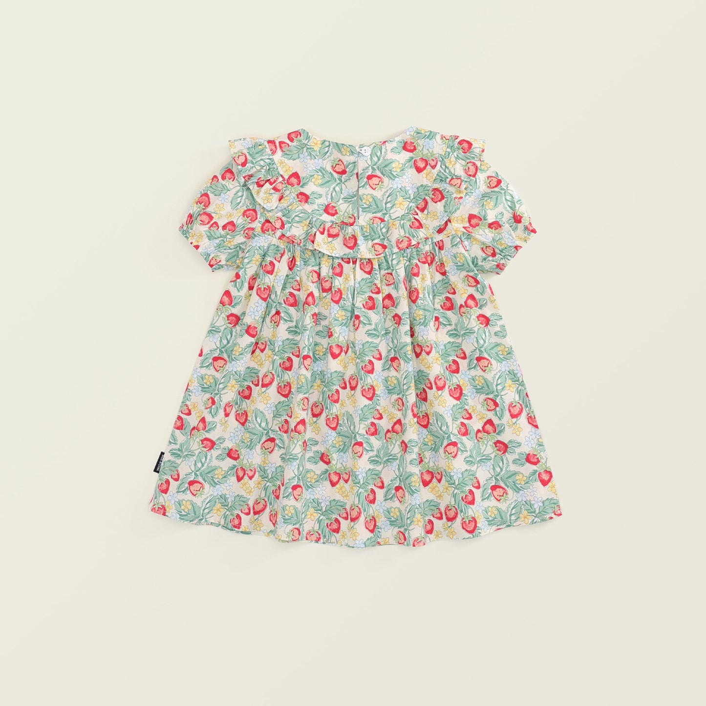 Girls' Strawberry Embroidered Dress