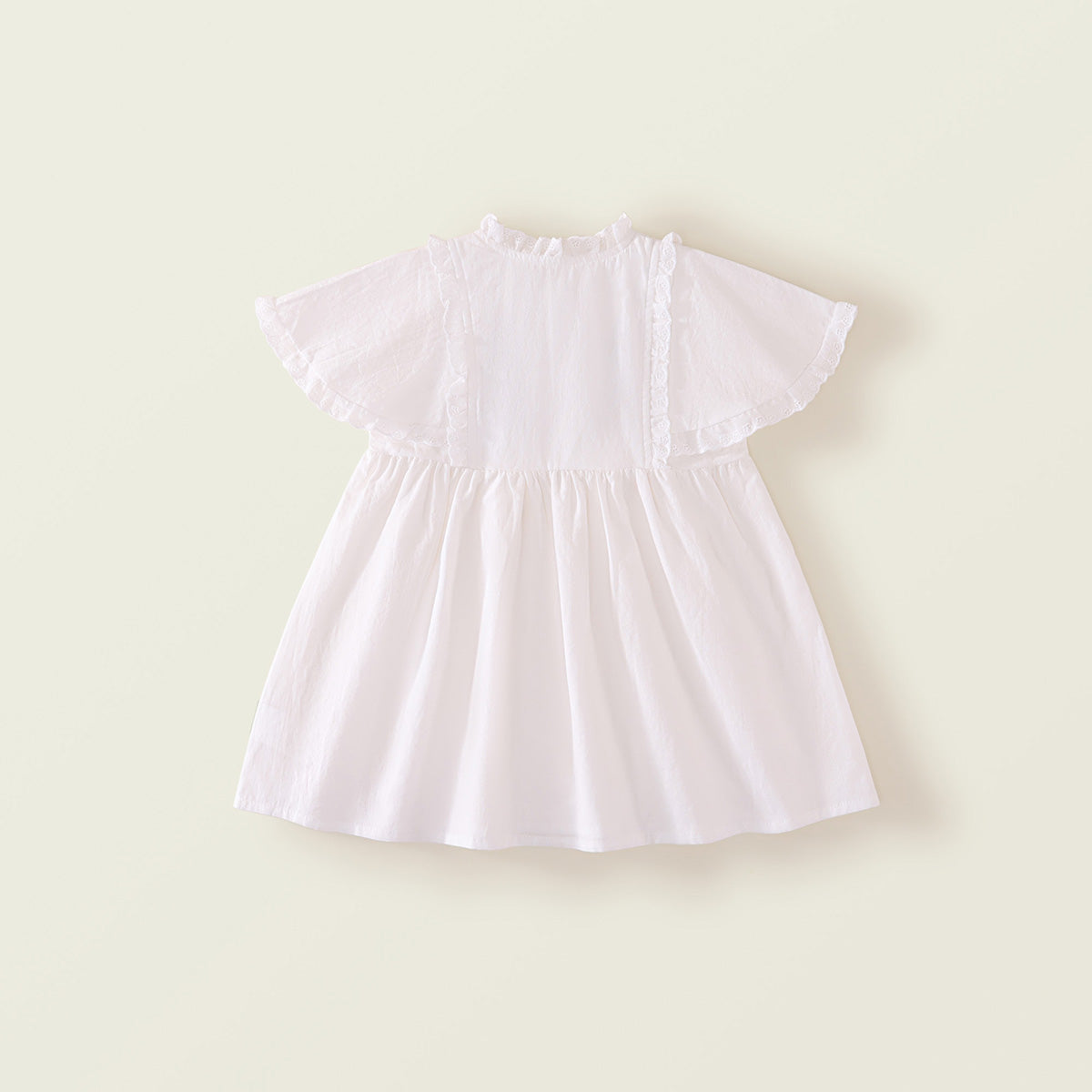 Girl's Cape-Style Embroidered Dress