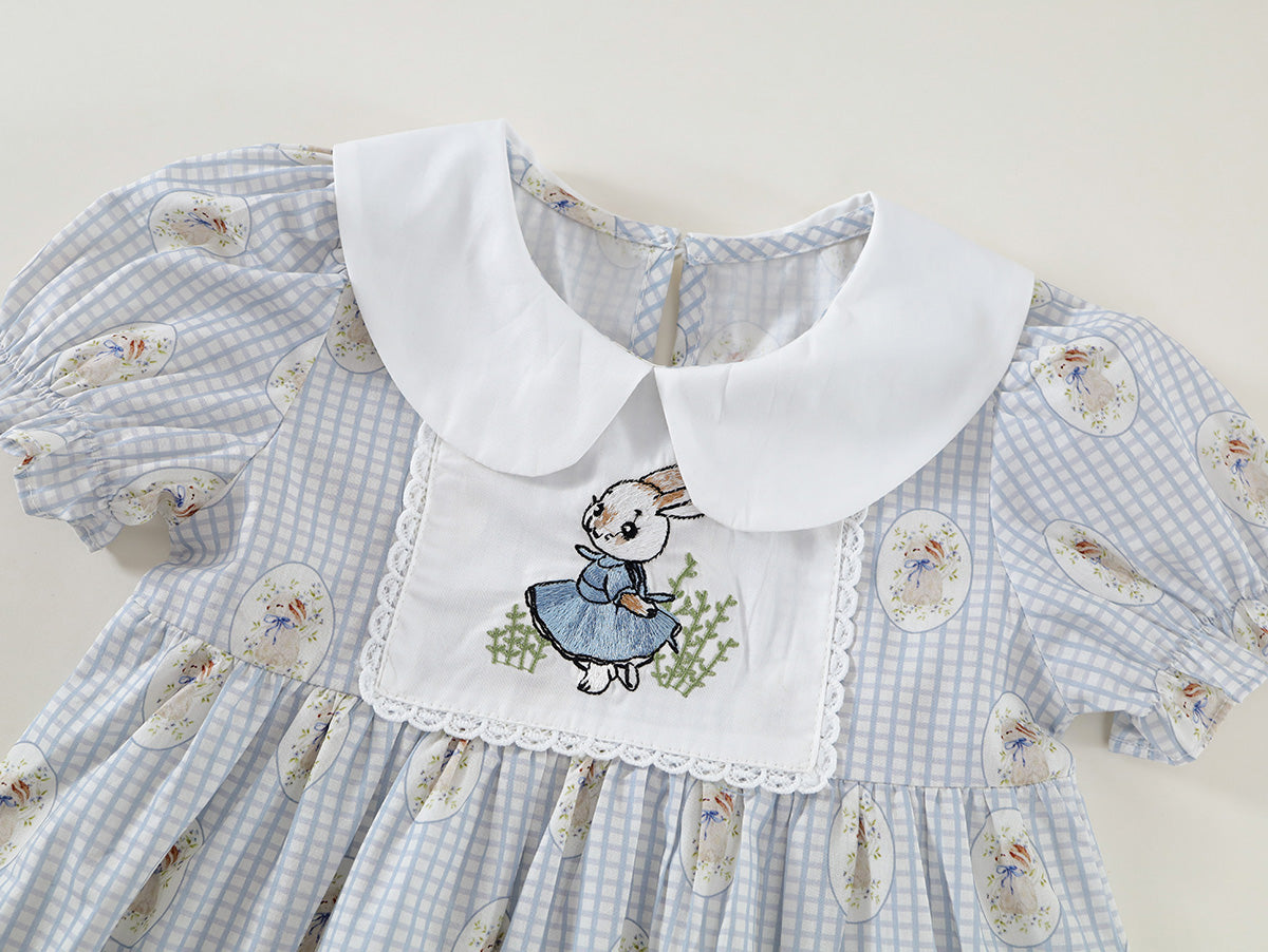 Girl's Gingham Peter Rabbit Dress - K6125958