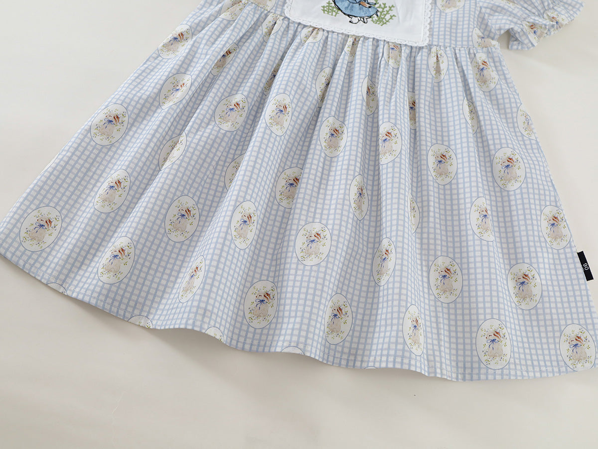 Girl's Gingham Peter Rabbit Dress - K6125958