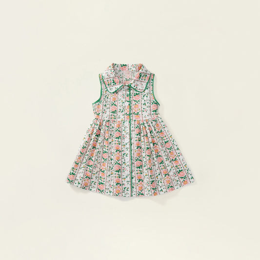 Girl's Floral Sleeveless Dress