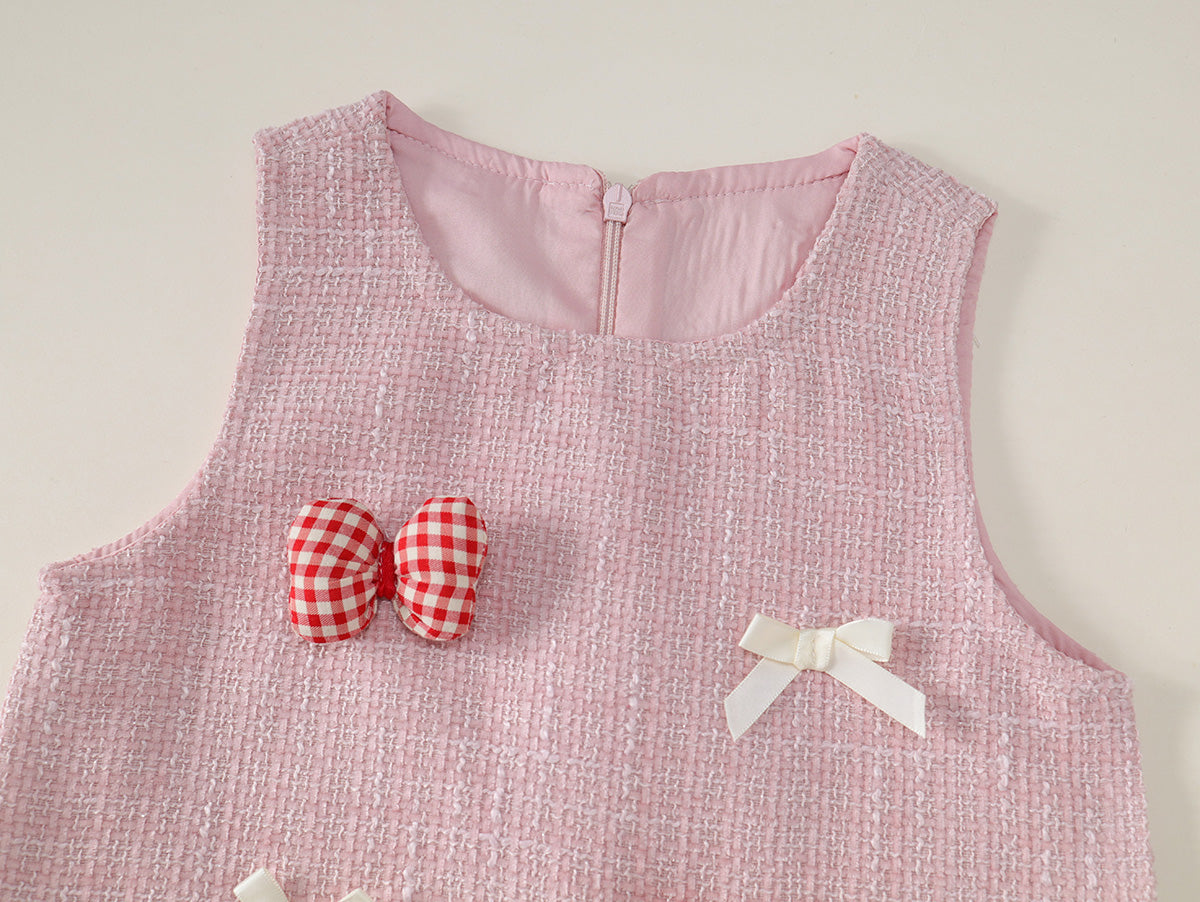 Girls' Sweet Style Pink 3-Piece Set - K5135861