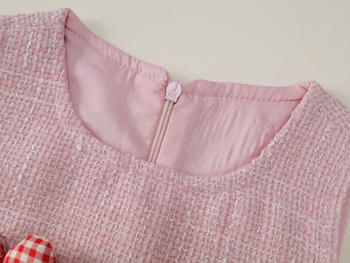 Girls' Sweet Style Pink 3-Piece Set - K5135861