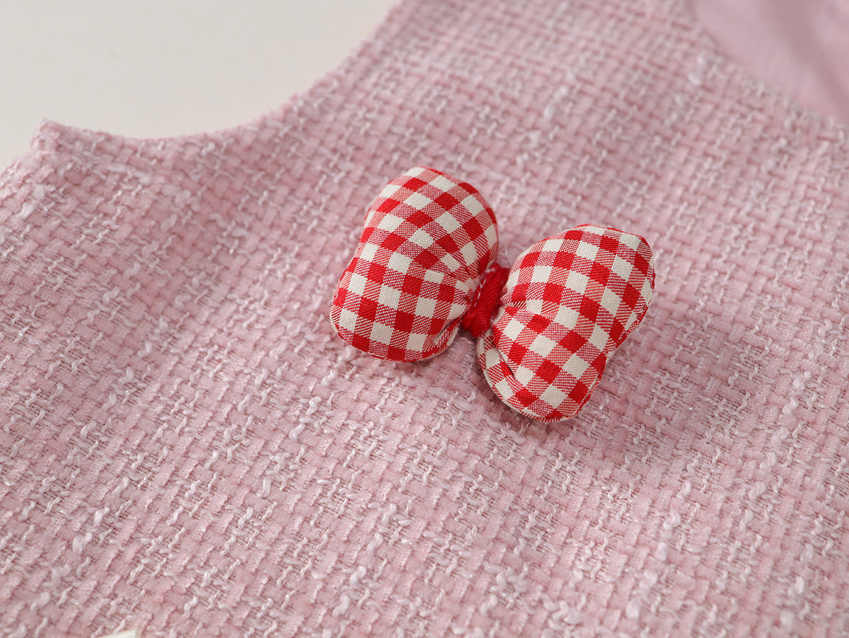 Girls' Sweet Style Pink 3-Piece Set - K5135861