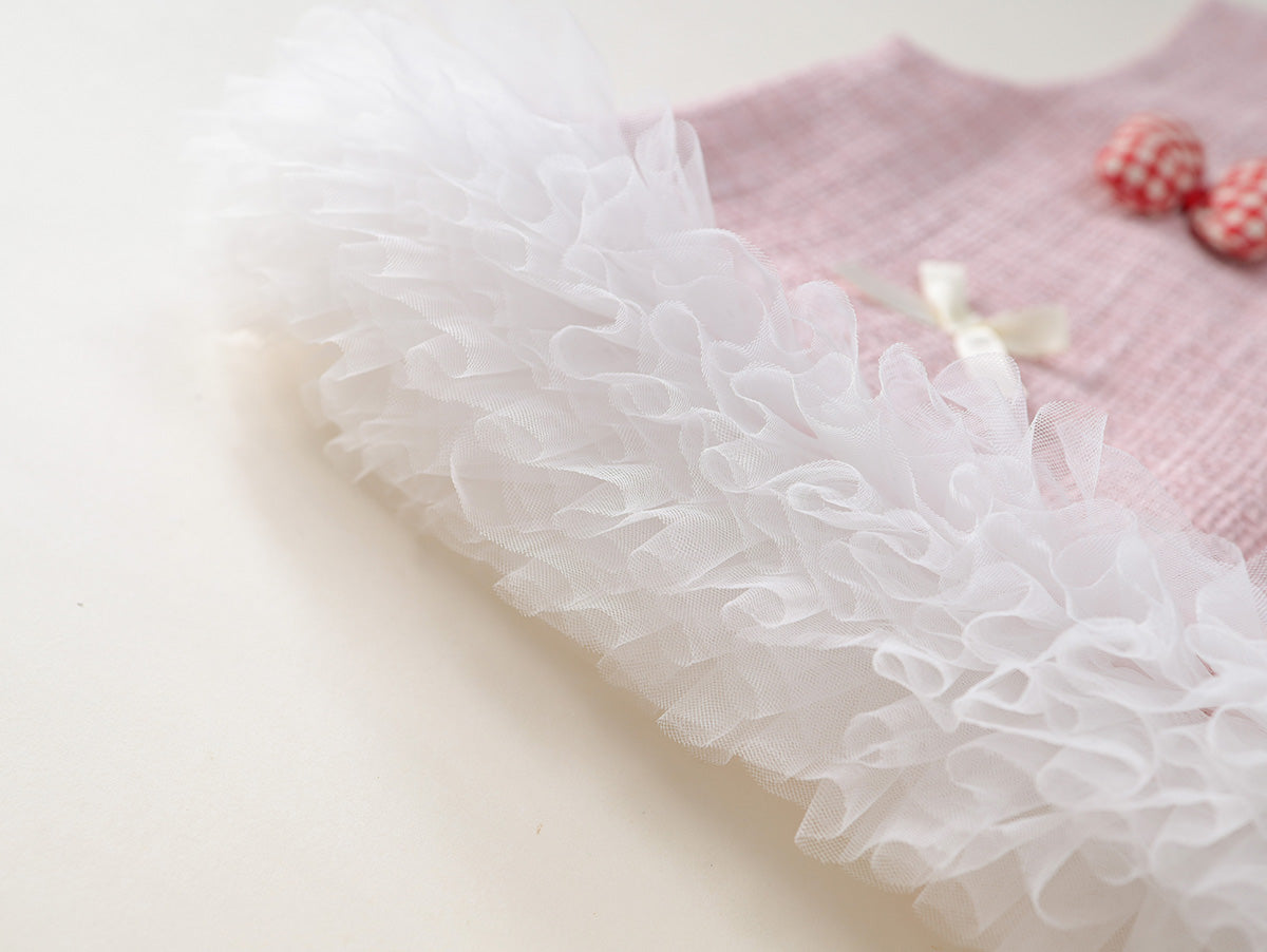 Girls' Sweet Style Pink 3-Piece Set - K5135861