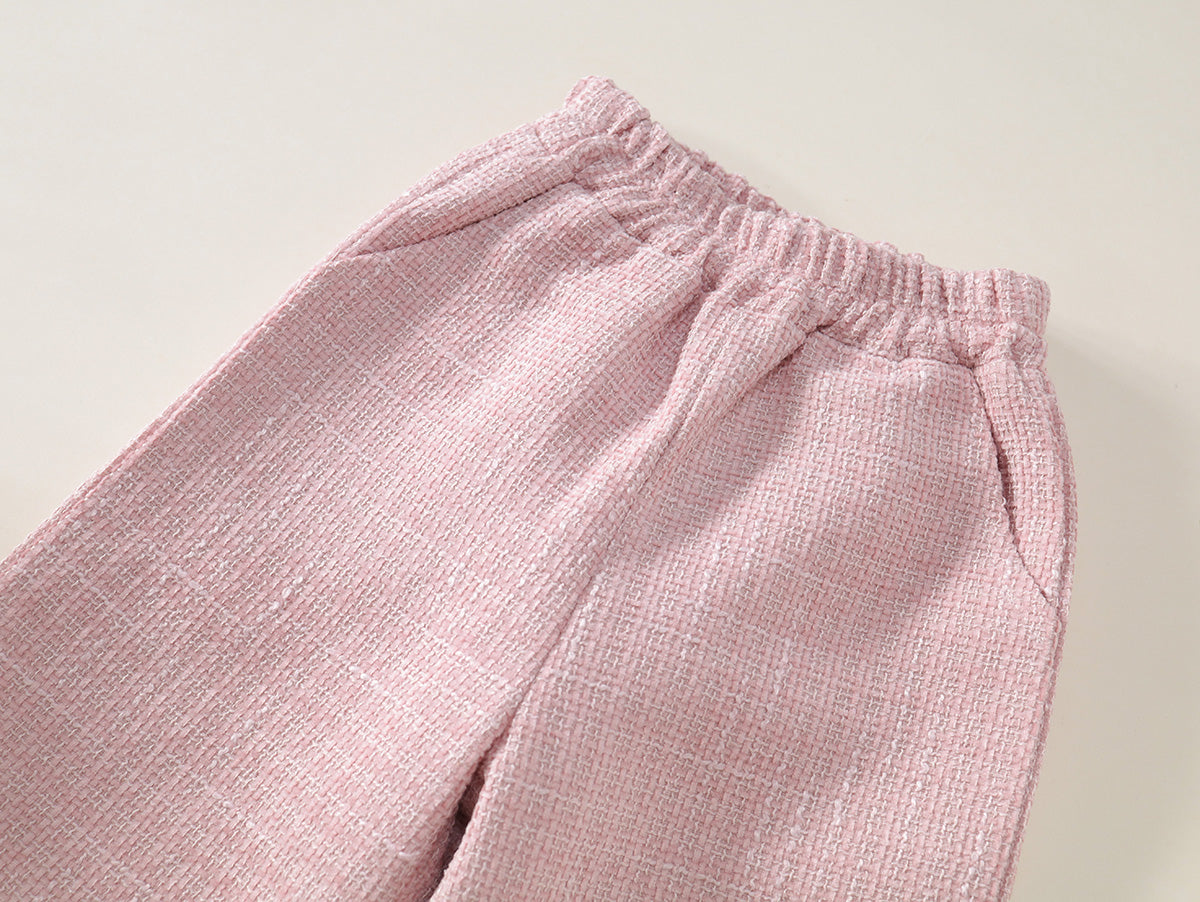 Girls' Sweet Style Pink 3-Piece Set - K5135861