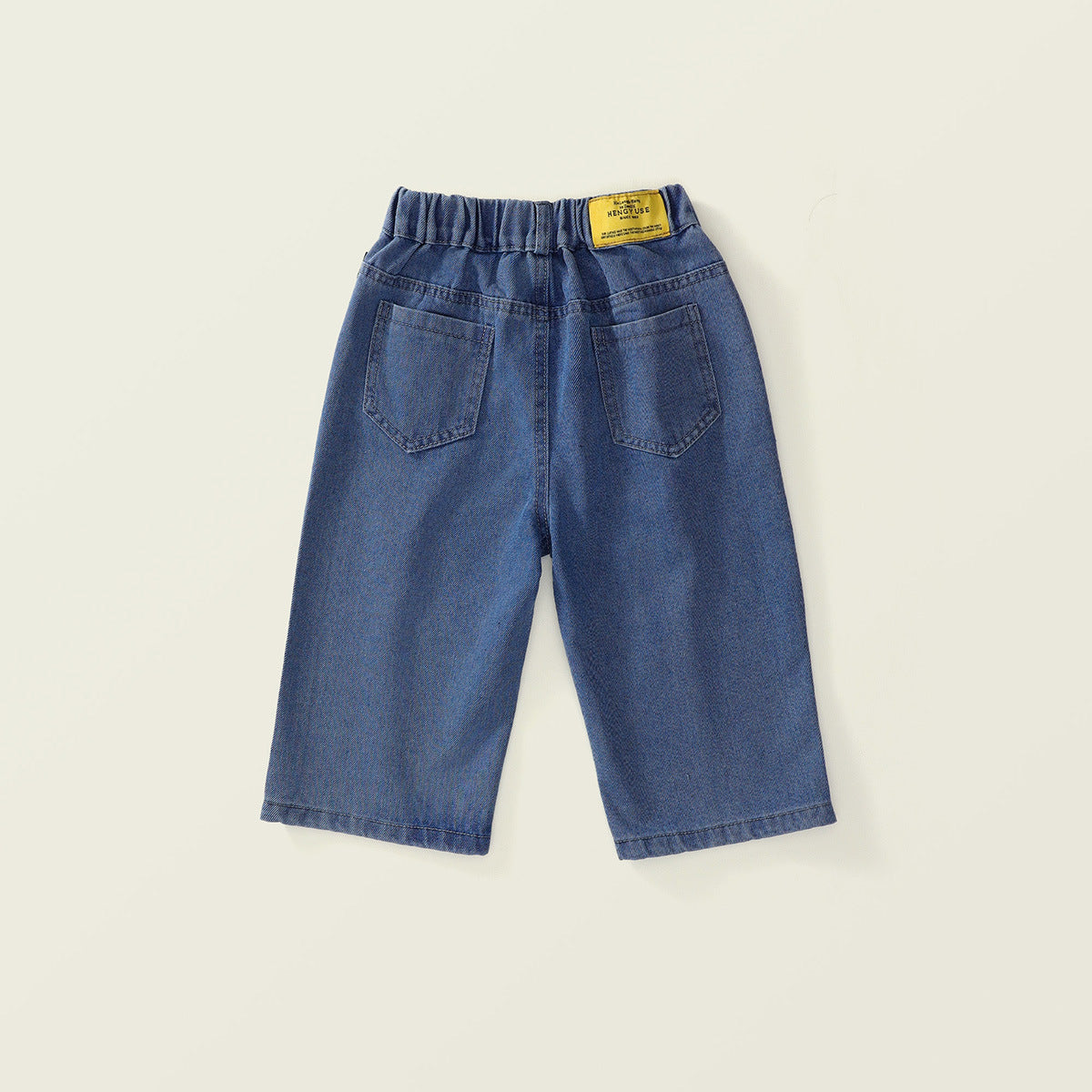 Girl's Autumn New Loose Wide-Leg Ripped Jeans