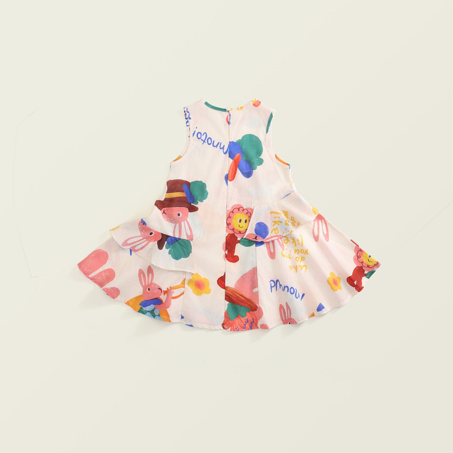 Girls New Summer Graffiti Sleeveless Vest Dress