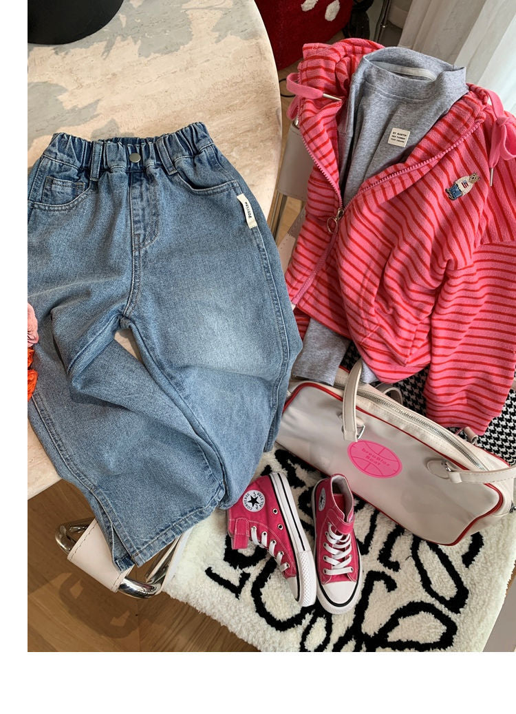 Girl's Autumn Chic Straight-Leg Pants