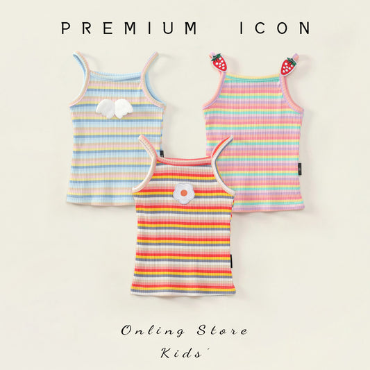 Girl's Striped Sleeveless Top