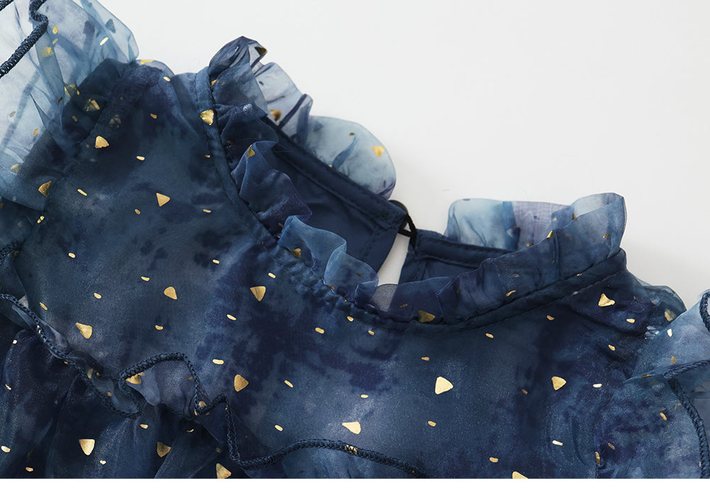 Girl's Sequin Mesh Dress