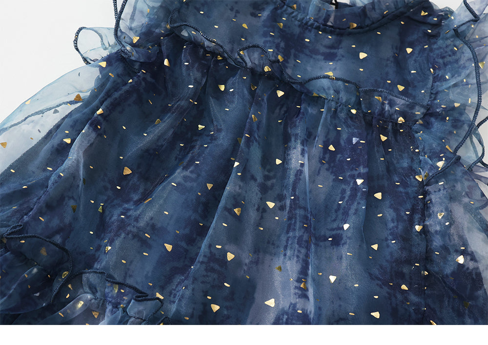 Girl's Sequin Mesh Dress