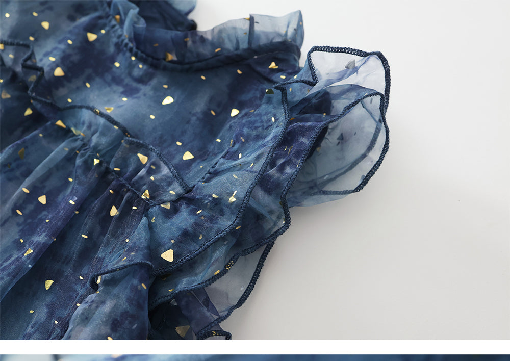 Girl's Sequin Mesh Dress