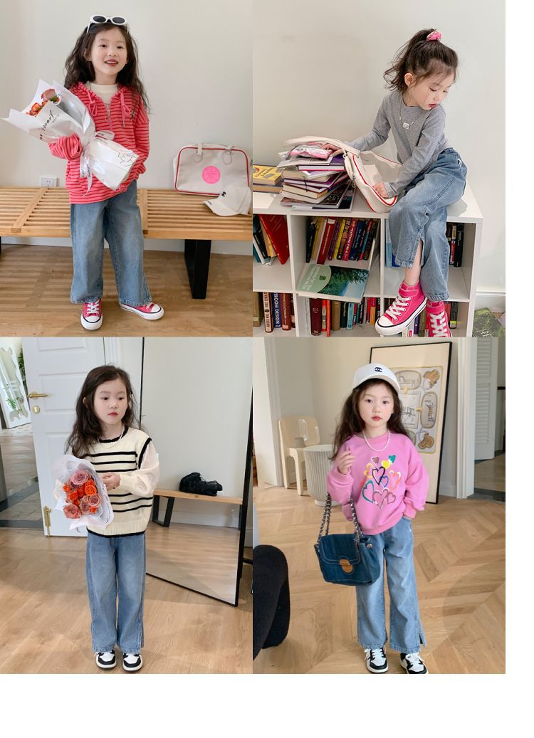 Girl's Autumn Chic Straight-Leg Pants