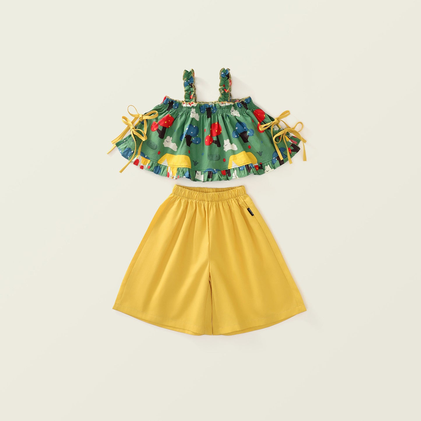 Girl's Summer Tank Top & Cropped Pants Set K4124904