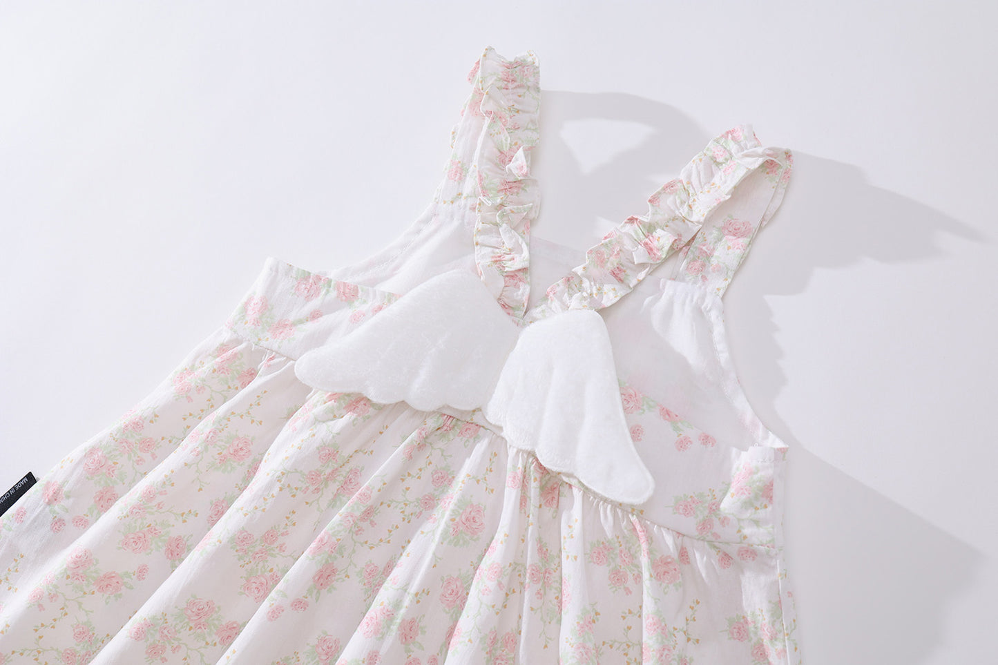 Girls Angel Wings Floral Tank Dress
