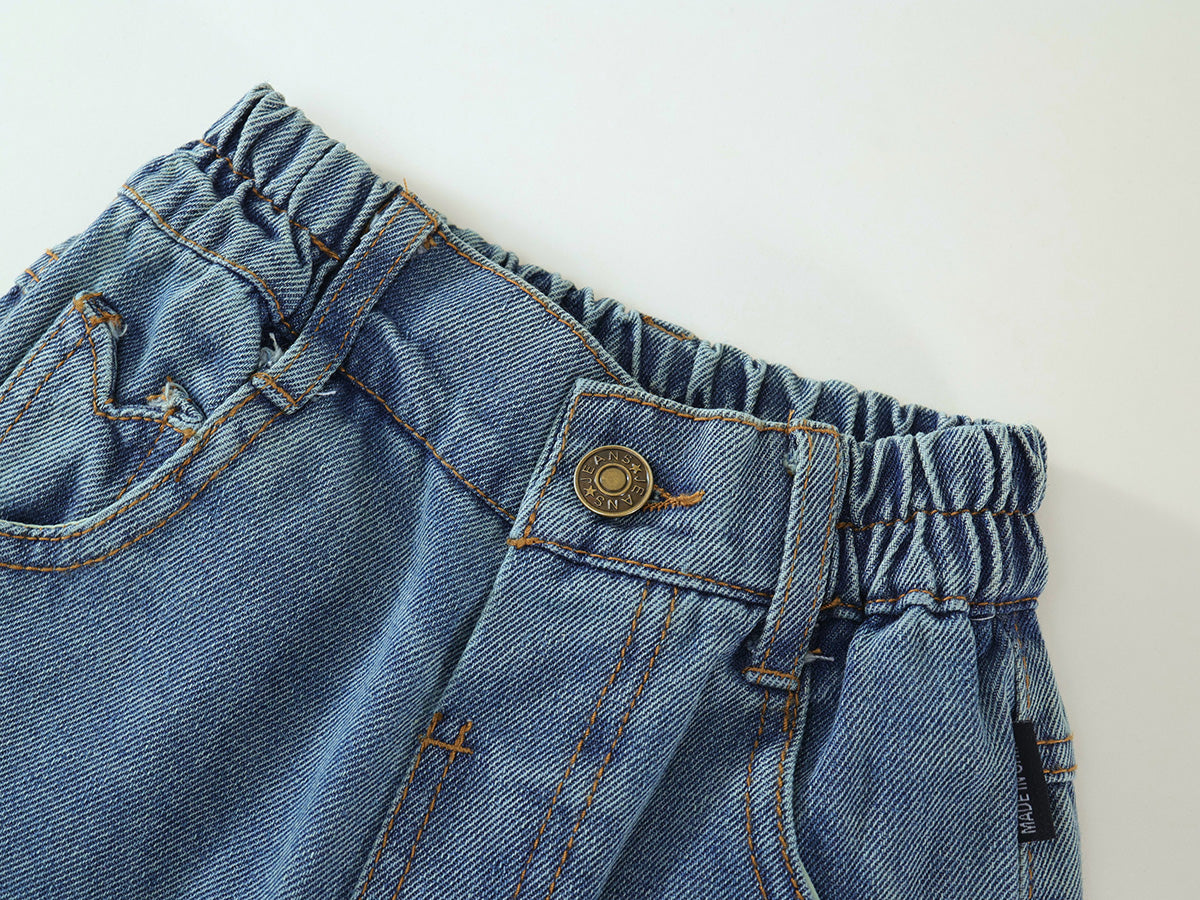 Wide-Leg Denim Pants -K4135400