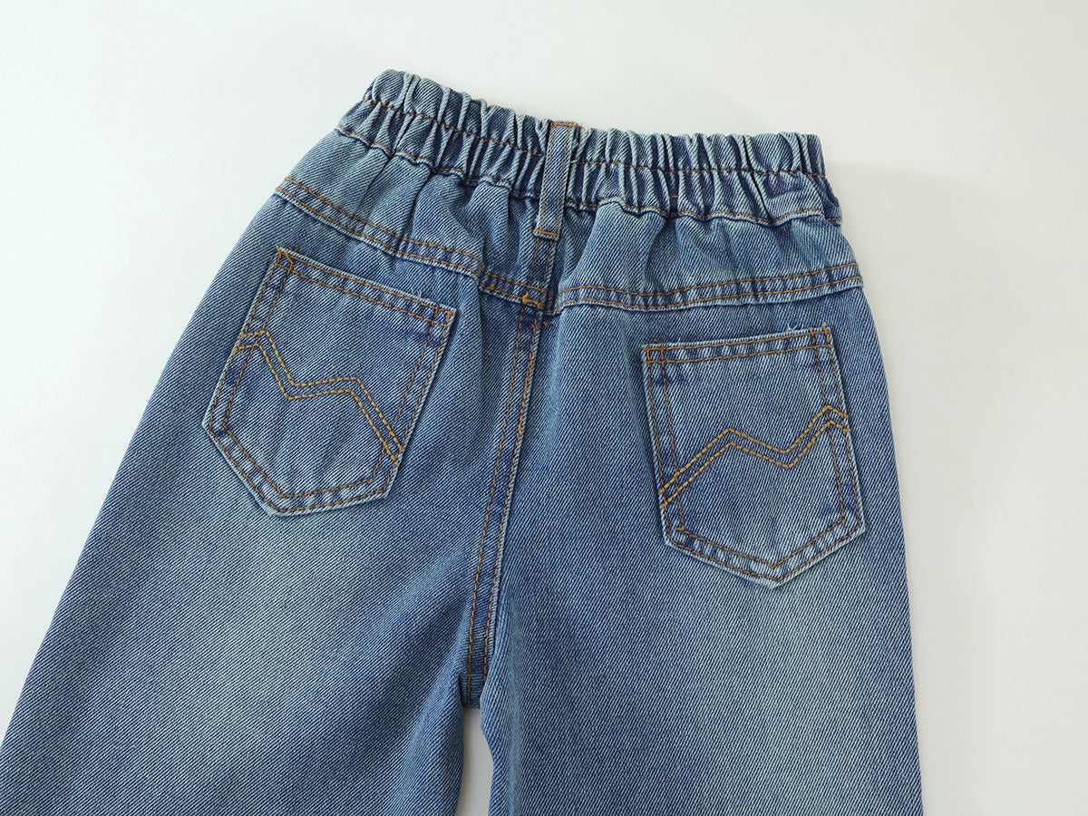 Wide-Leg Denim Pants -K4135400