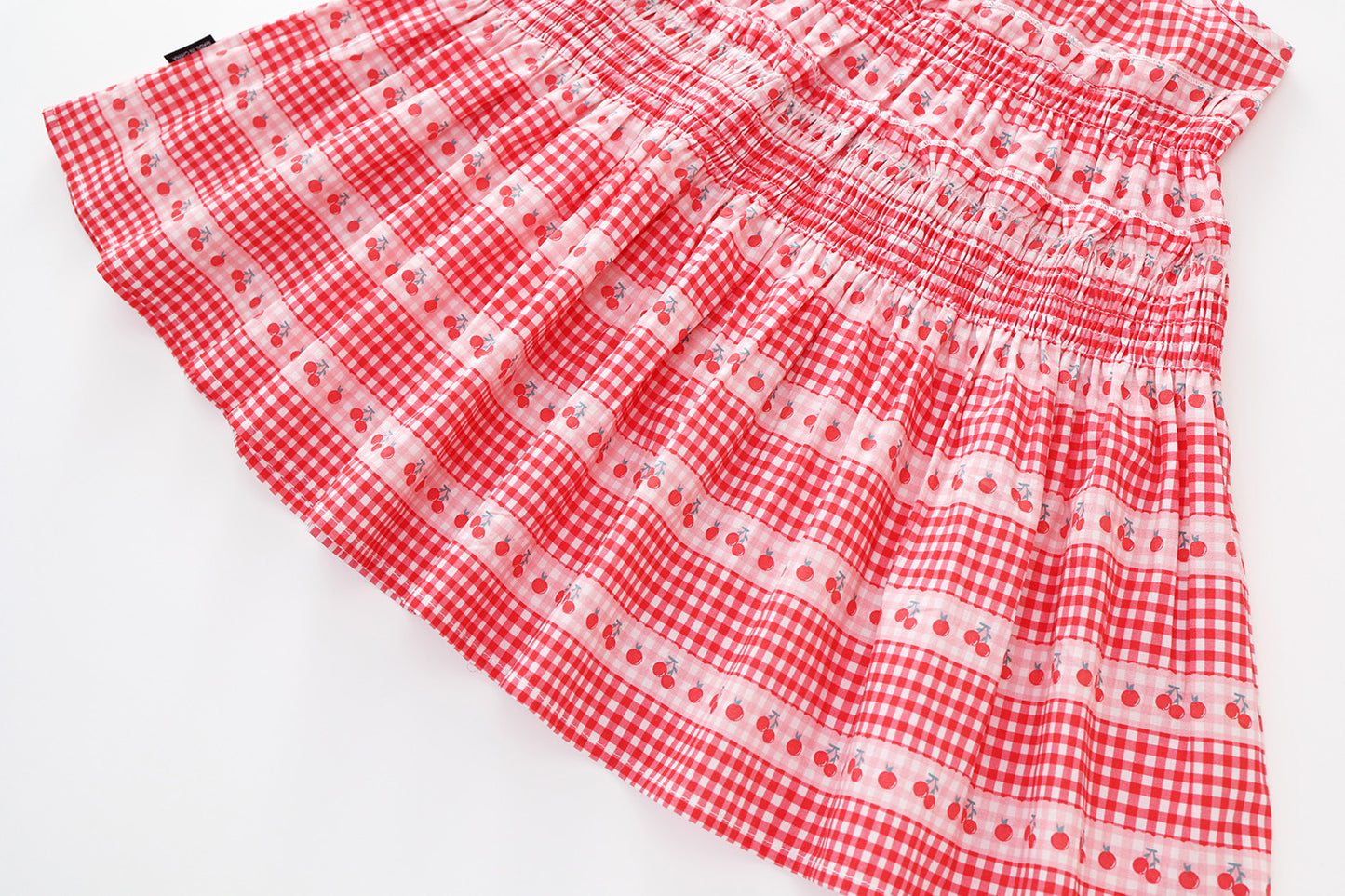 Girls Sweet Strawberry Print Sleeveless Dress