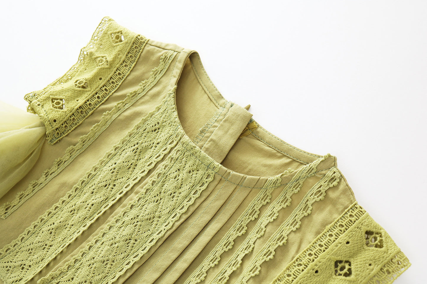 Girls Lace Trim Sleeveless Dress