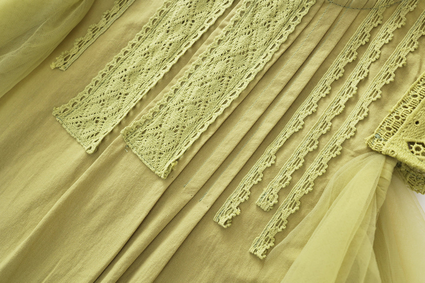 Girls Lace Trim Sleeveless Dress