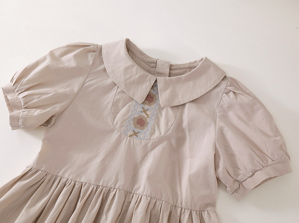 Girl's French Embroidered Dress