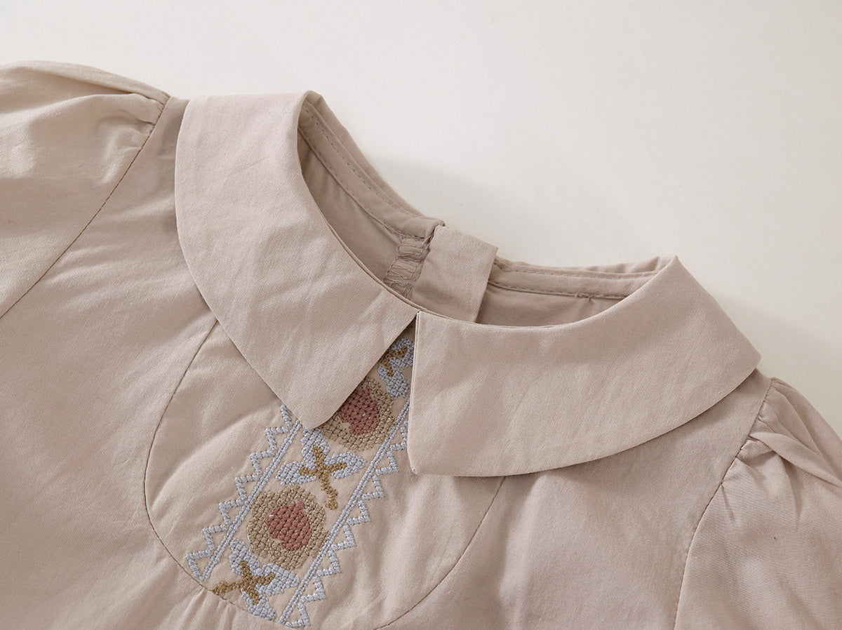 Girl's French Embroidered Dress