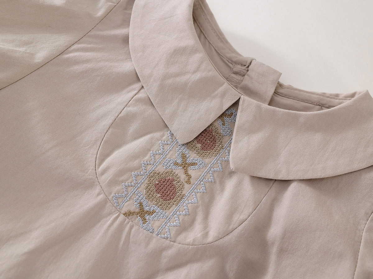 Girl's French Embroidered Dress