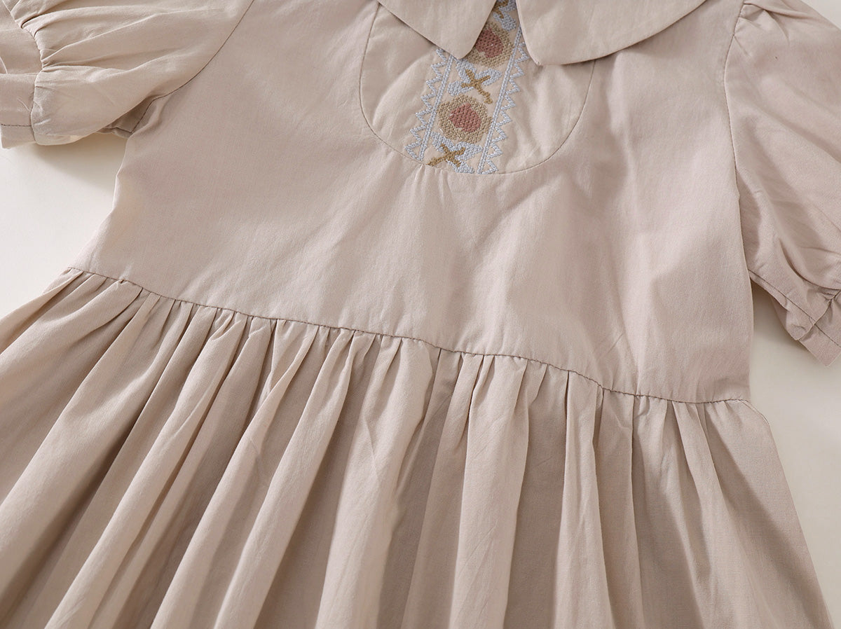 Girl's French Embroidered Dress