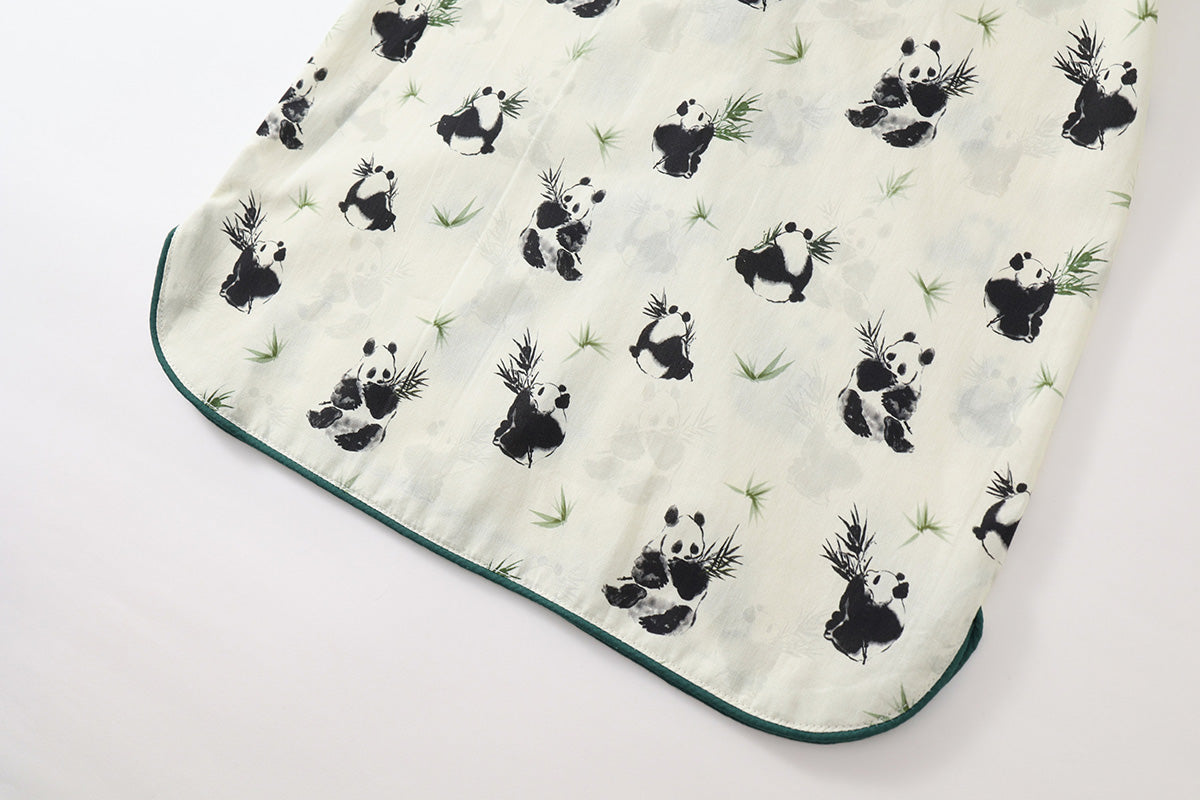 Girls Summer Panda Cheongsam