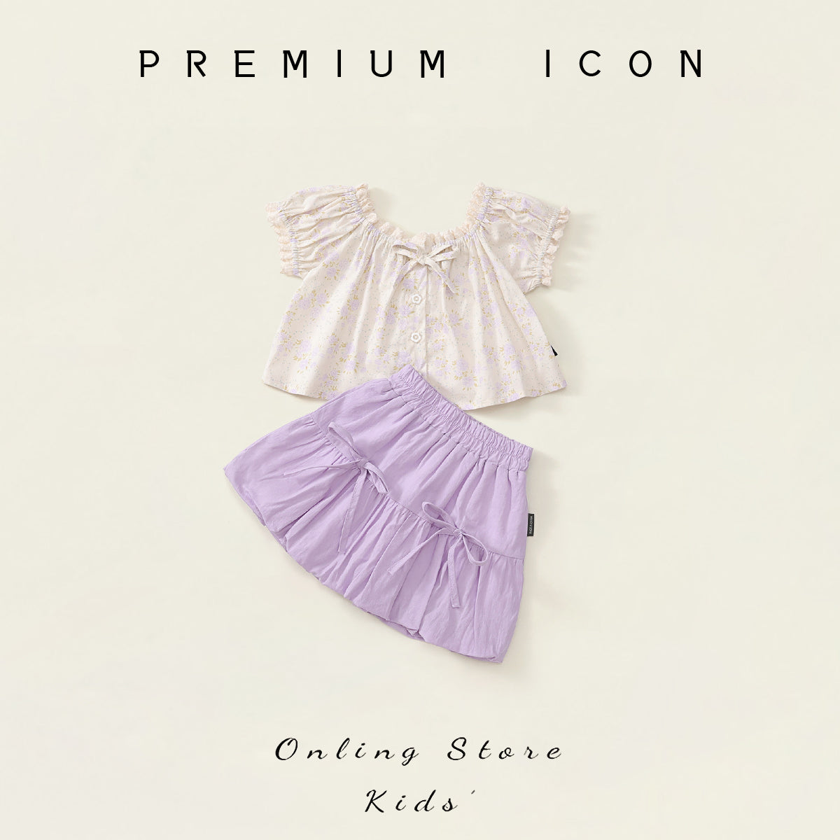 Girl's Floral Two-Piece Set