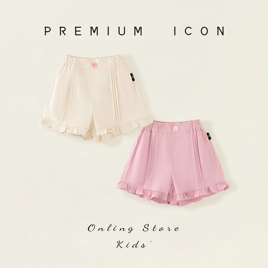 Girl's Lace-Trim Summer Shorts