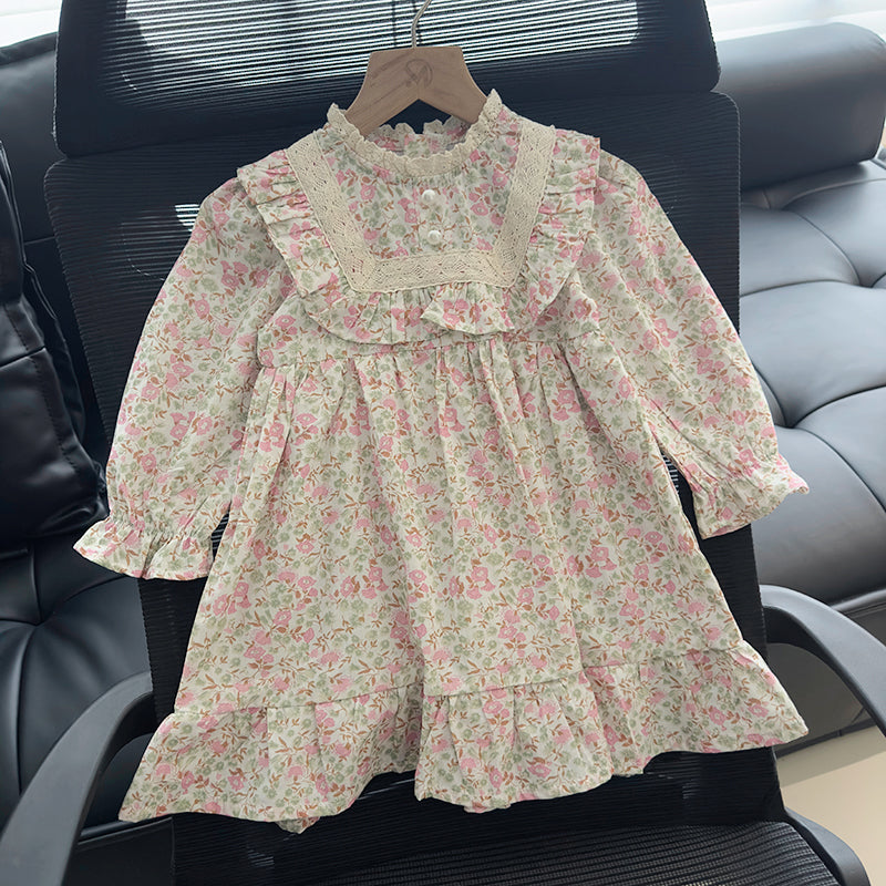Girls Autumn Floral Dress