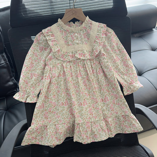 Girls Autumn Floral Dress