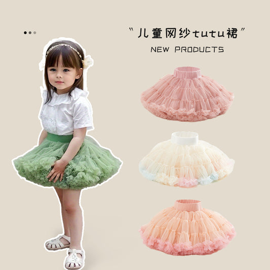 Girl's Summer New Tutu Net Skirt
