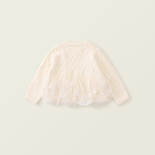 Girls Sweet Winter Round Neck Pullover Sweater